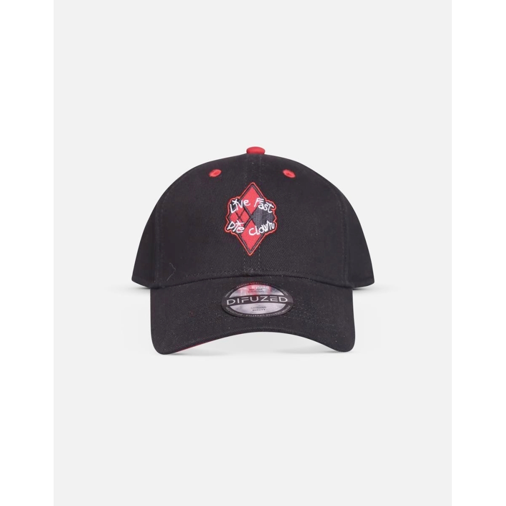 DC Comics,Suicide Squad - Harley Quinn Live Fast Die Clown Snapback Pet - Zwart